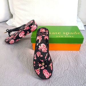Kate Spade Rhett Flip Flop Wedges, SZ 9